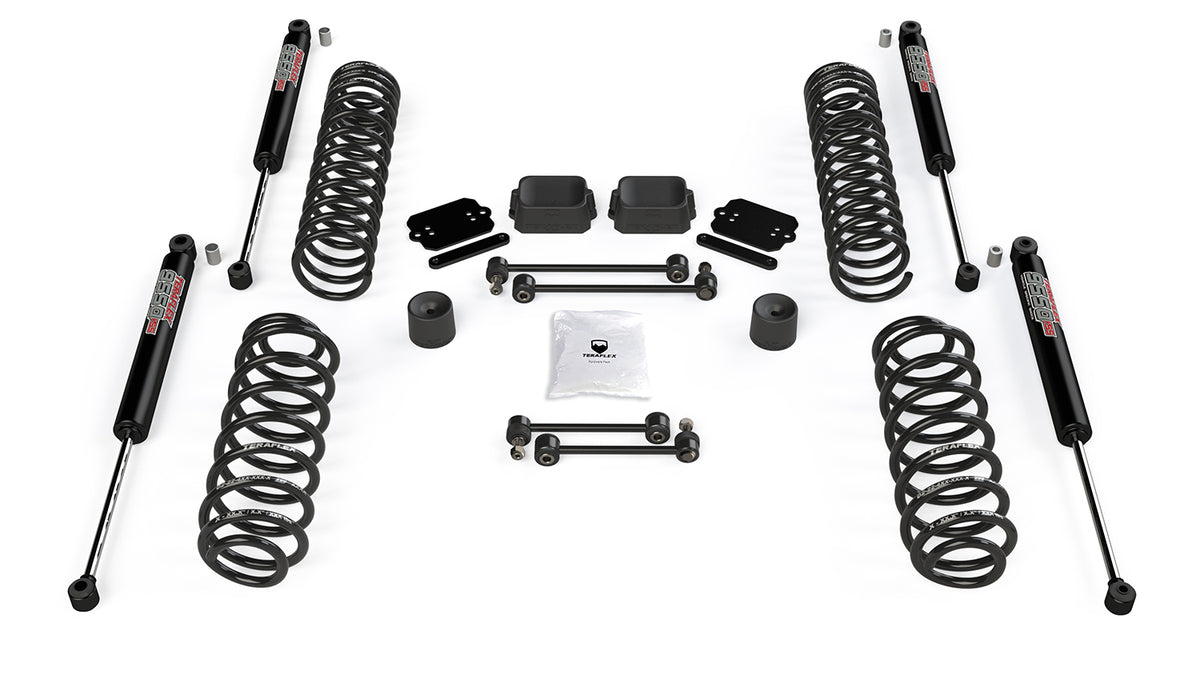 18-Up Wrangler JL 2 Door 2.5 Inch Coil Spring Base Lift Kit & 9550 VSS Twin-Tube Shocks TeraFlex