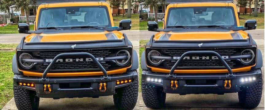 2021+ Ford Bronco Modular Bumper Dual Function Fog Light Kit