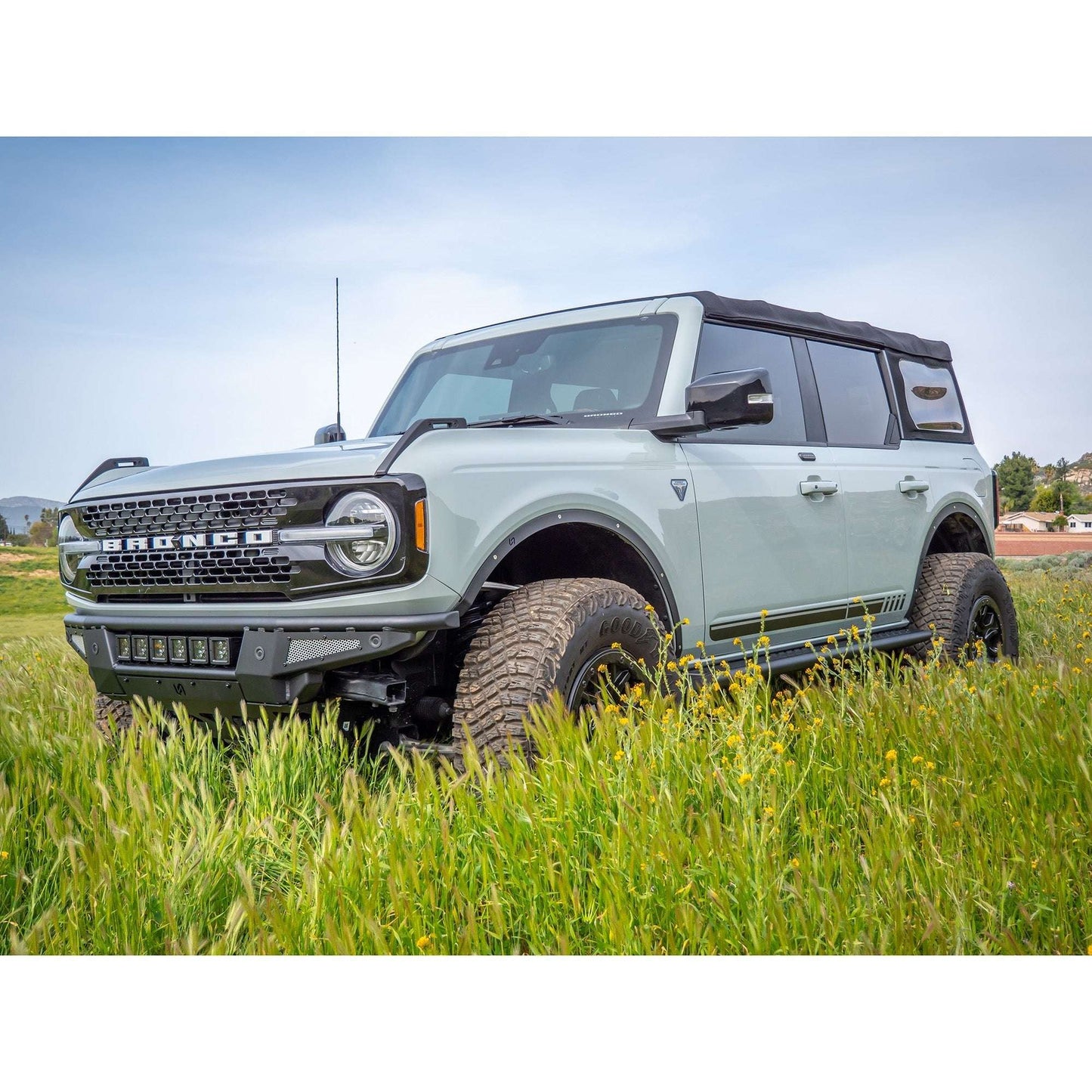 Baja Tubular Front Bumper and Skid Plate for Ford Bronco