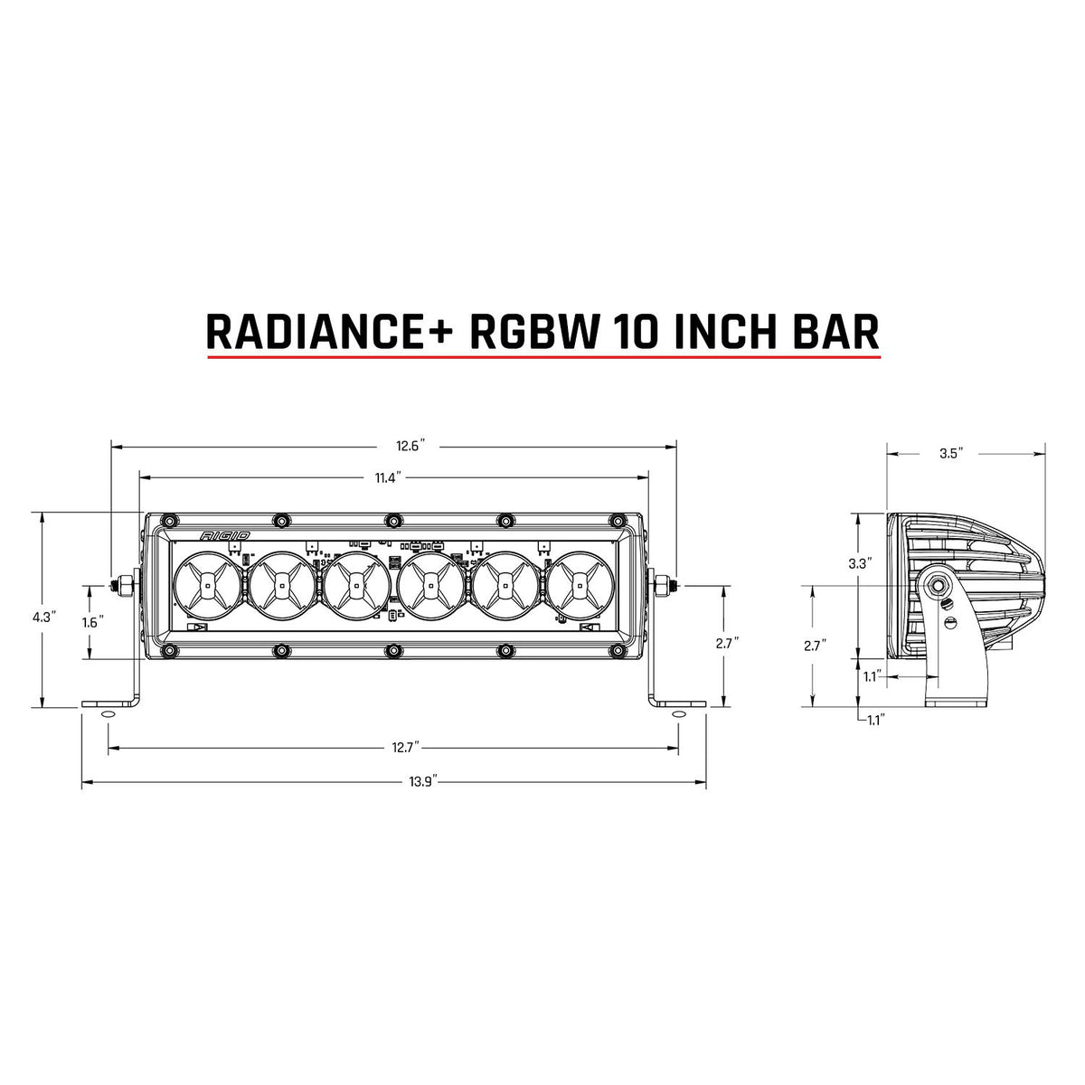Rigid Industries Radiance Plus RGBW Light Bar