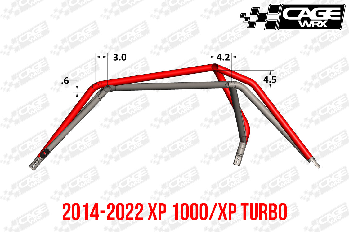Polaris RZR XP / Turbo S (2019-2023) Roll Cage | ASSEMBLED | "BAJA SPEC"