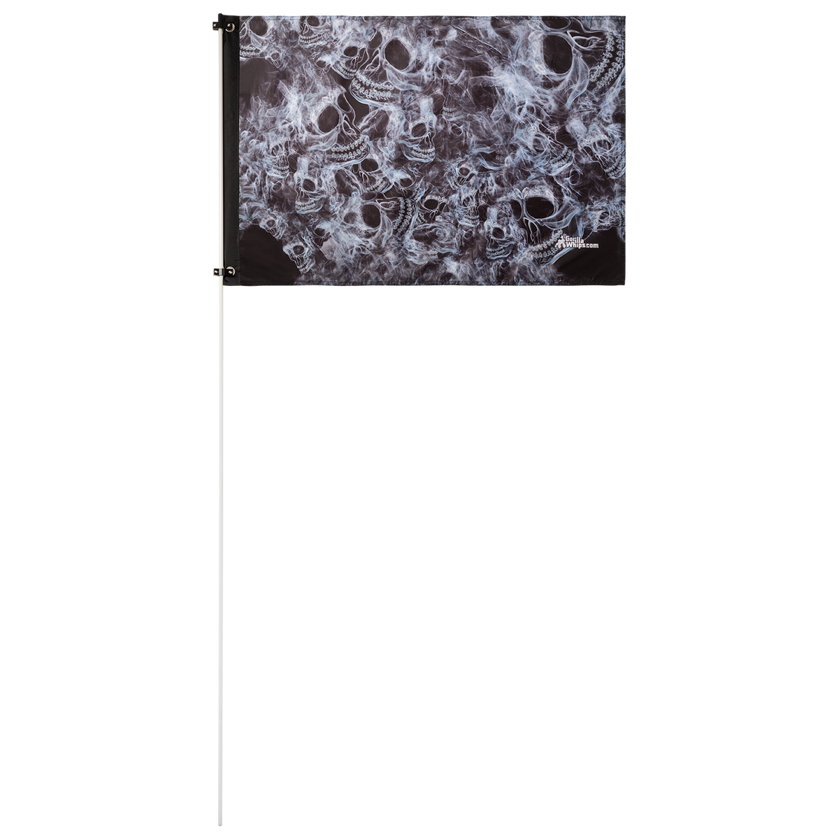 Smoke Skull 2x3 Grommet Whip Flag