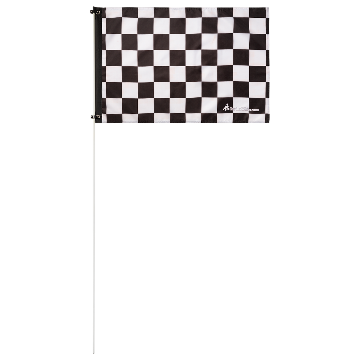 Black & White Checkered 2x3 Grommet Whip Flag