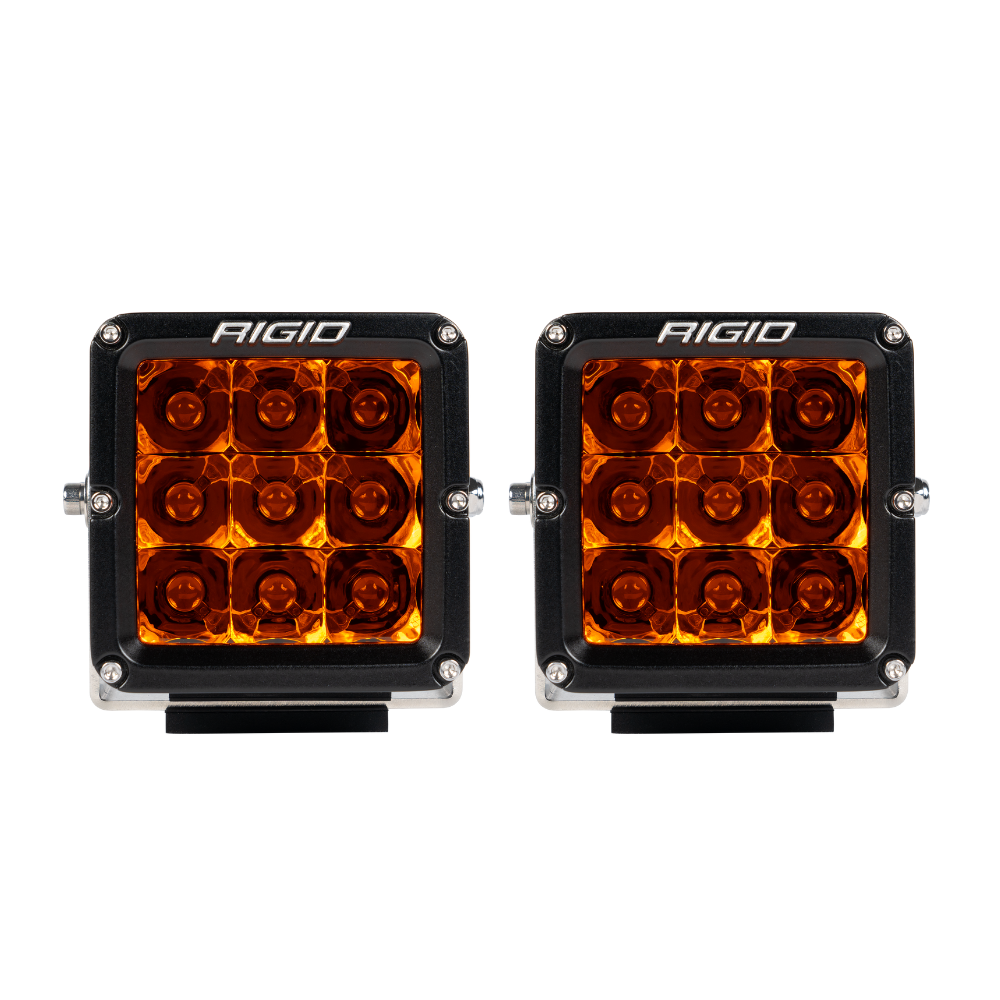 Rigid Industries LED Light Pods D-XL PRO Pair Surface Mount Brackets and Hardware Vibration Dampeners Wire Harness & Switch