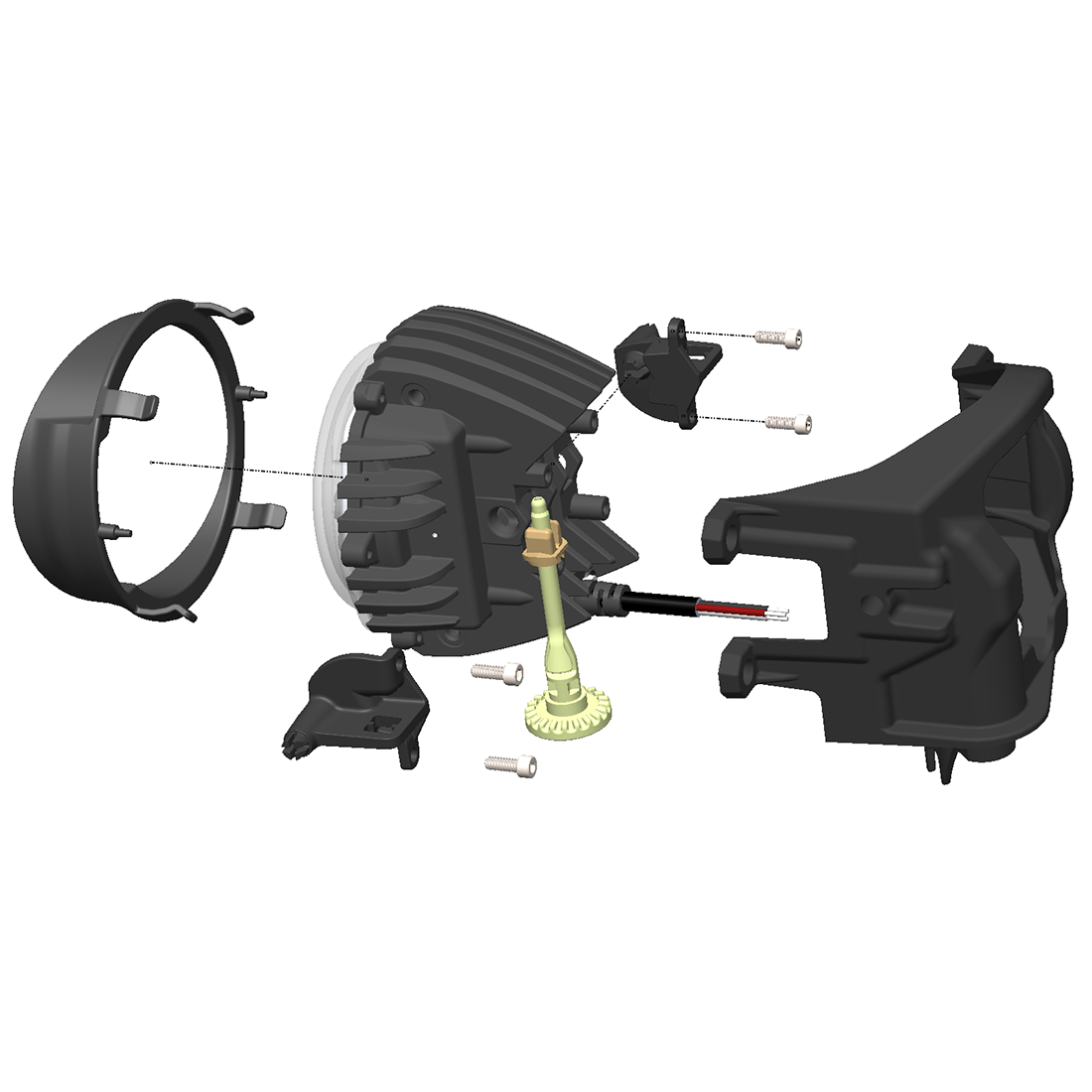 Rigid Industries Toyota Fog Mount Kit For 10-20 Tundra/4Runner 16-20 Tacoma With 1 Set 360-Series SAE Yellow Lights