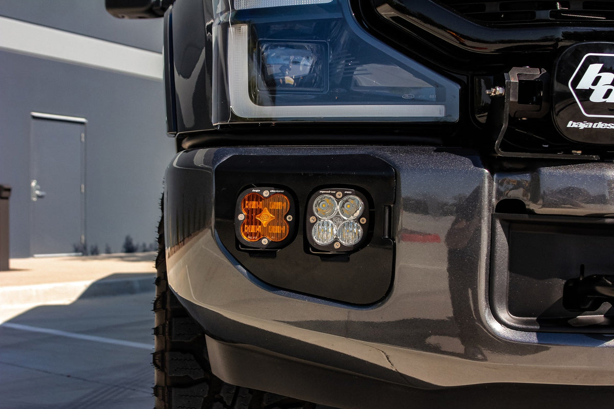Ford Super Duty (20-22) Fog Lights FPK Baja Amber SAE/Pro DC Baja Designs w/Upfitter Baja Designs - 447737UP