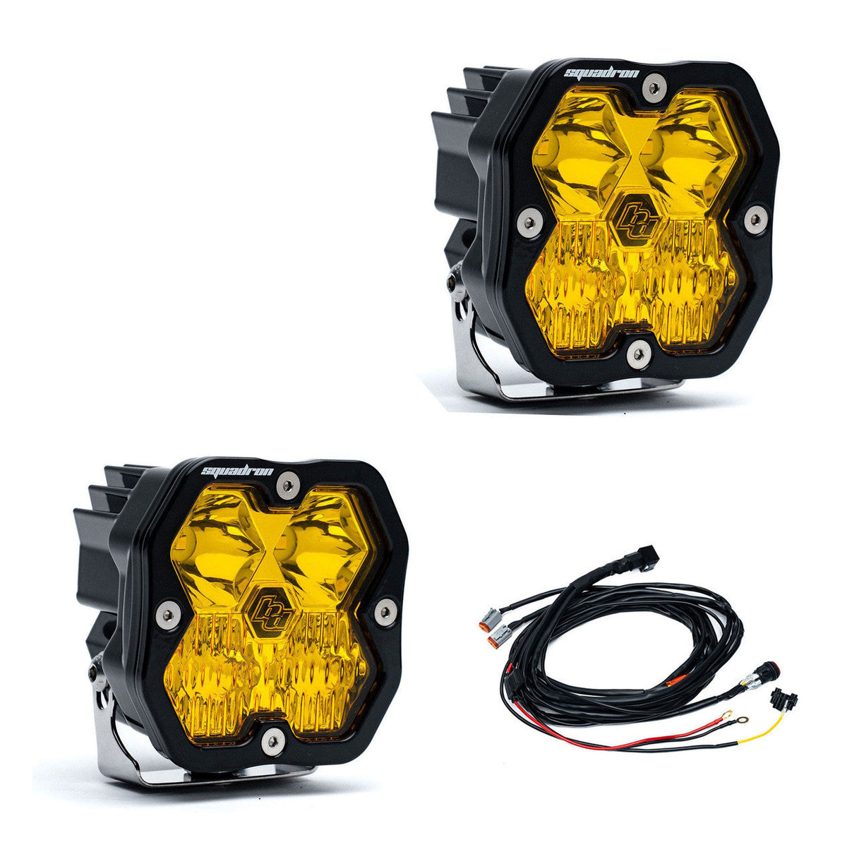 Baja Designs Squadron 2.0 Sport Black LED Auxiliary Light Pod Pair - Universal