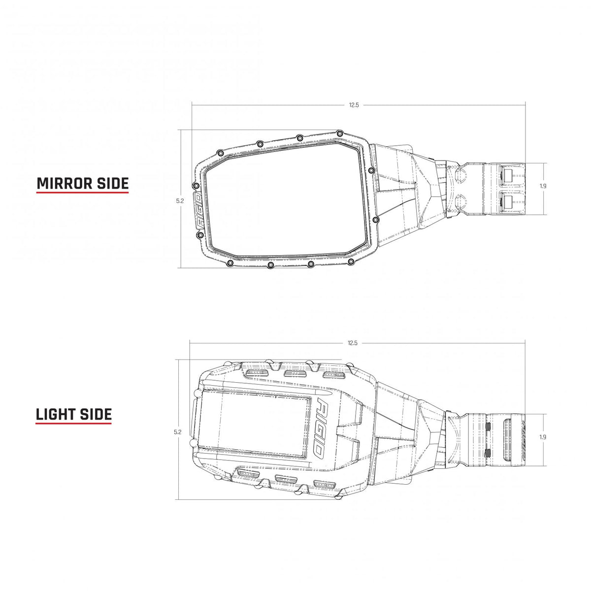 Rigid Industries Reflect Lamp Set Pair