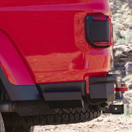 Gladiatror Rear Rock Sliders for 20-Pres Jeep Gladiator JT Steel Powdercoat Rock Slide Engineering