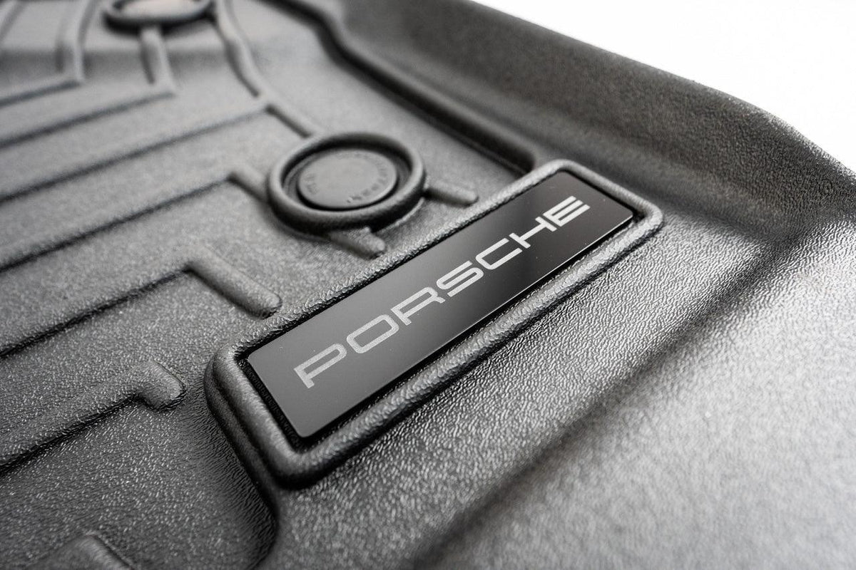 Porsche Logo Emblem for Weathertech All Weather Floor Mats (Single) - Porsche 911 Cayman Cayenne Boxter Macan Taycan