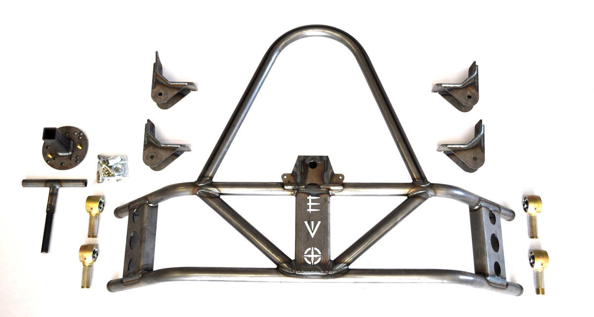 Jeep JK Rear Tire Carrier Armor Mounted 07-18 Wrangler JK Raw EVO Manufacturing
