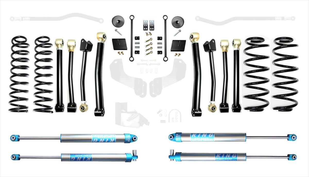 18-Present Jeep Wrangler JL 2.5 Inch Enforcer 4XE Lift Stage 4 with EVO SPEC King 2.0 Shocks EVO Manufacturing