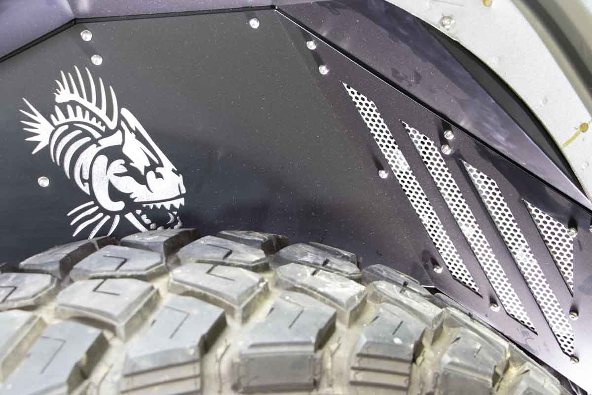 Fishbone Offroad RAW Aluminum Inner Fenders for 2018 & Up Jeep Wrangler/Gladiator FB33192F