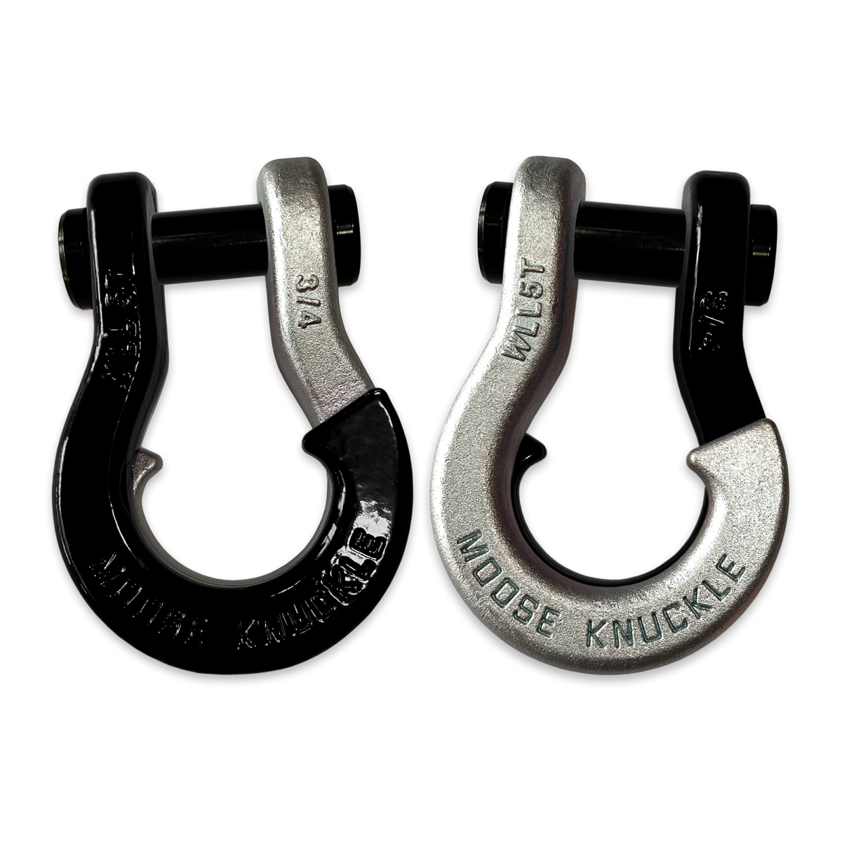 Jowl Recovery Split Shackle 3/4 Black Hole Moose Knuckle Offroad