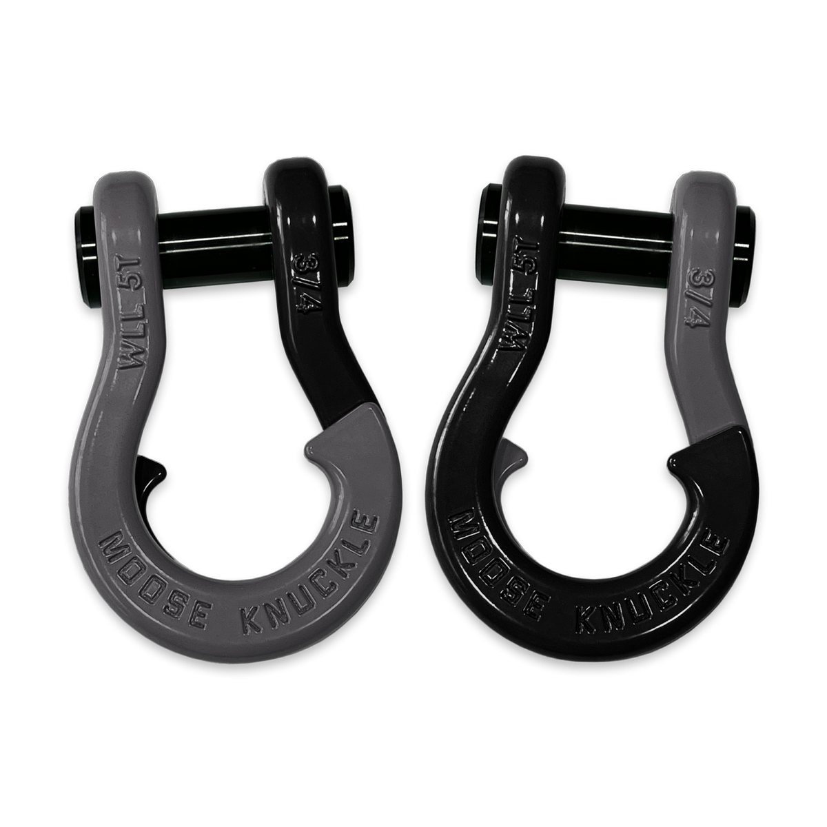 Jowl Recovery Split Shackle 3/4 Gun Gray Moose Knuckle Offroad