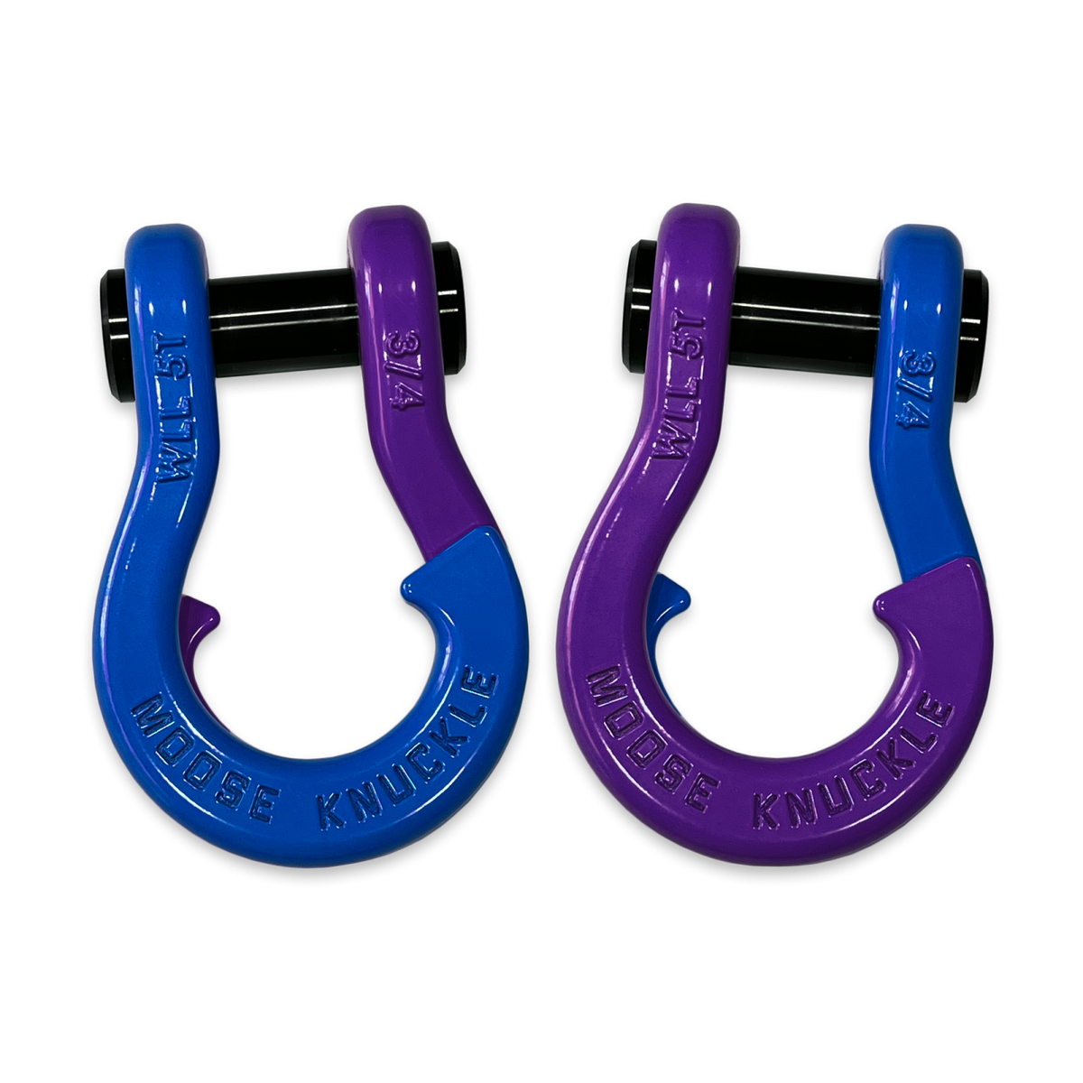 Jowl Recovery Split Shackle 3/4 Blue Balls Moose Knuckle Offroad