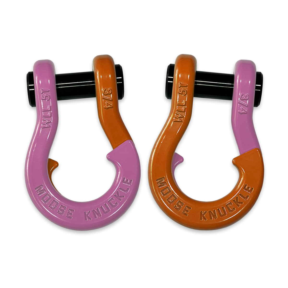 Jowl Recovery Split Shackle 3/4 Pretty Pink Moose Knuckle Offroad