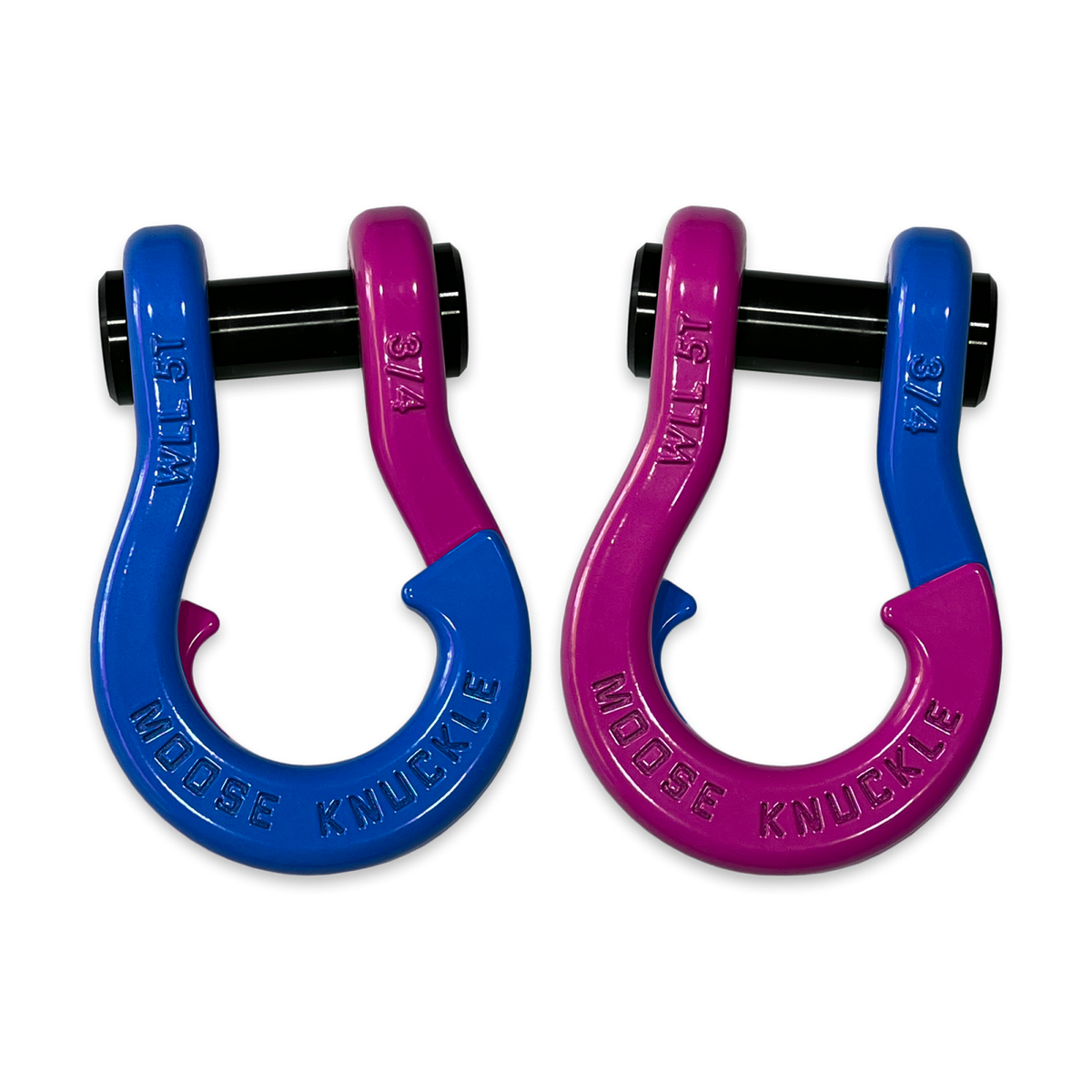 Jowl Recovery Split Shackle 3/4 Blue Balls Moose Knuckle Offroad