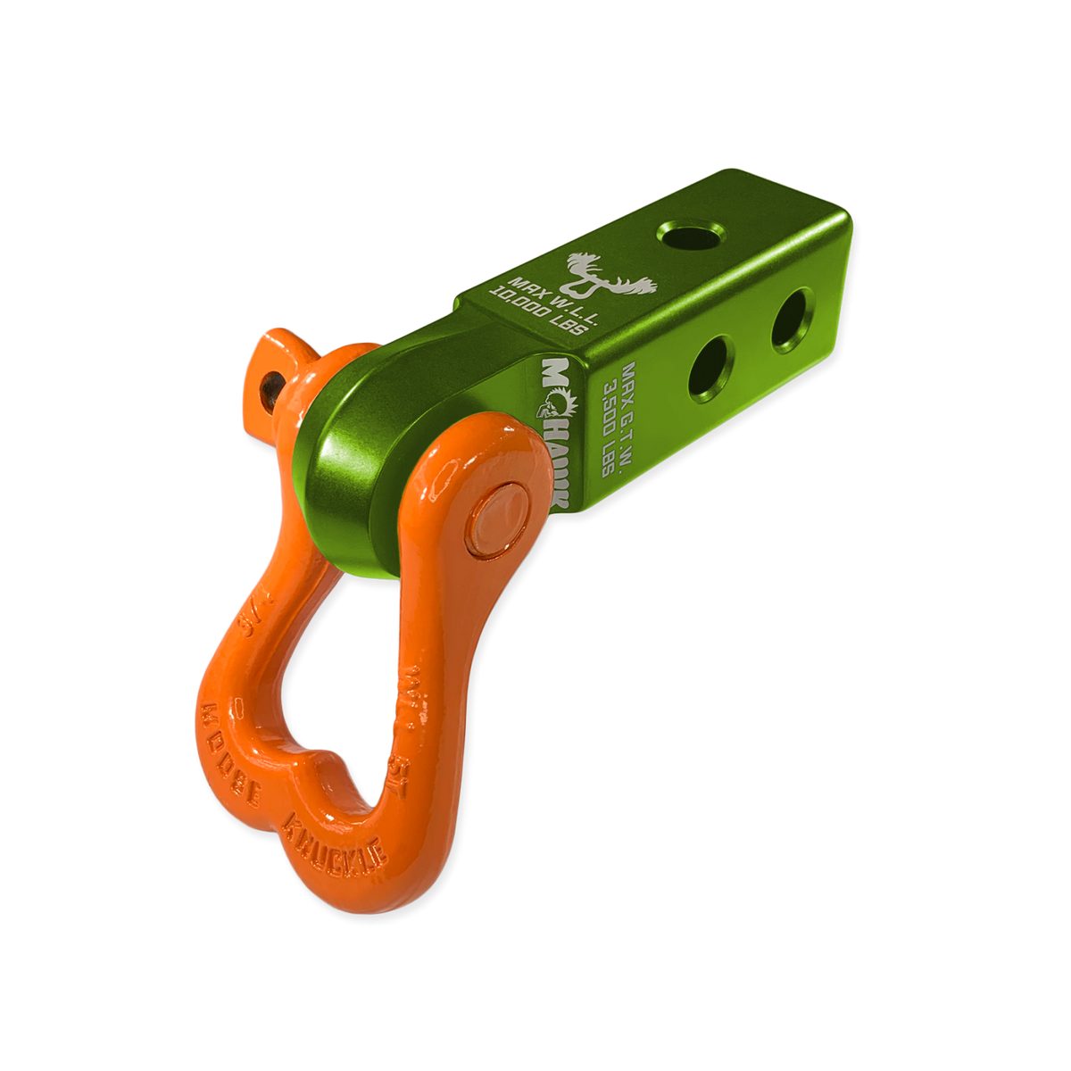 XL 3/4 Shackle and Mohawk 2.0 Receiver Combo Bean Green Moose Knuckle Offroad