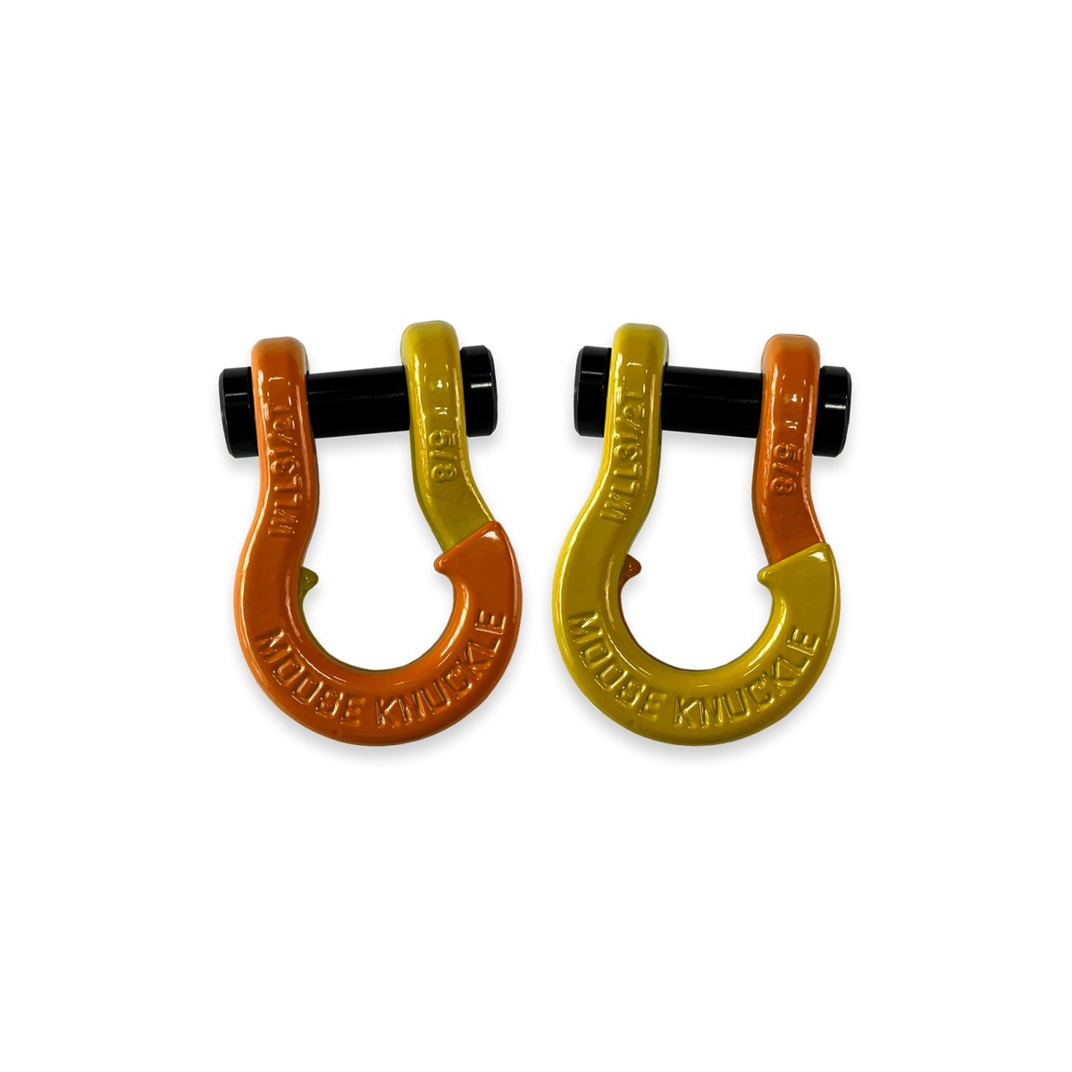 Jowl Split Shackle 5/8 Obscene Orange Moose Knuckle Offroad