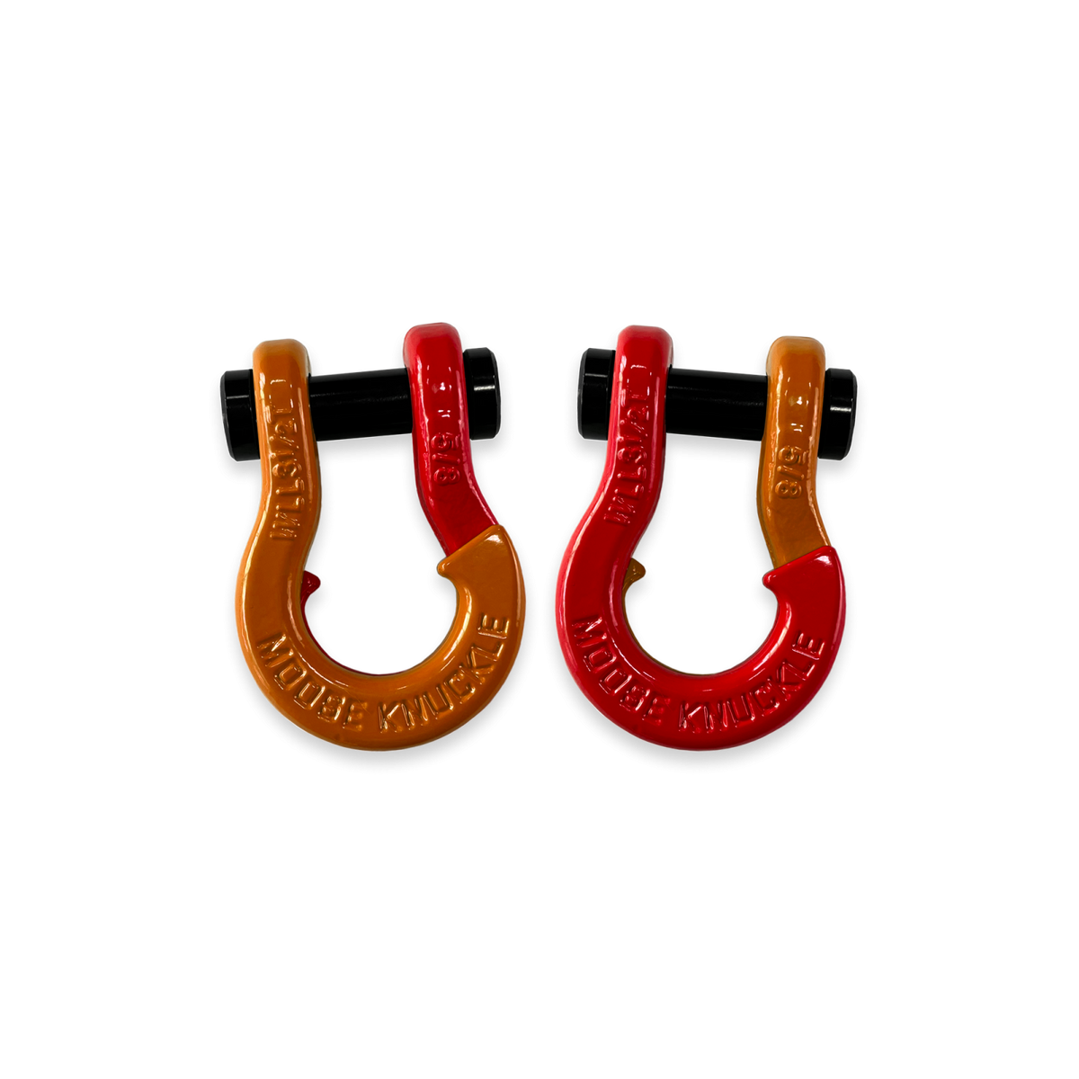 Jowl Split Shackle 5/8 Obscene Orange Moose Knuckle Offroad