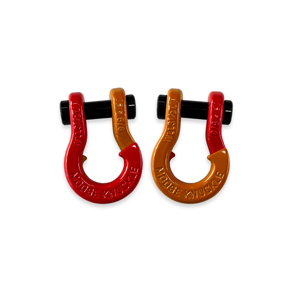 Jowl Split Shackle 5/8 Flame Red Moose Knuckle Offroad