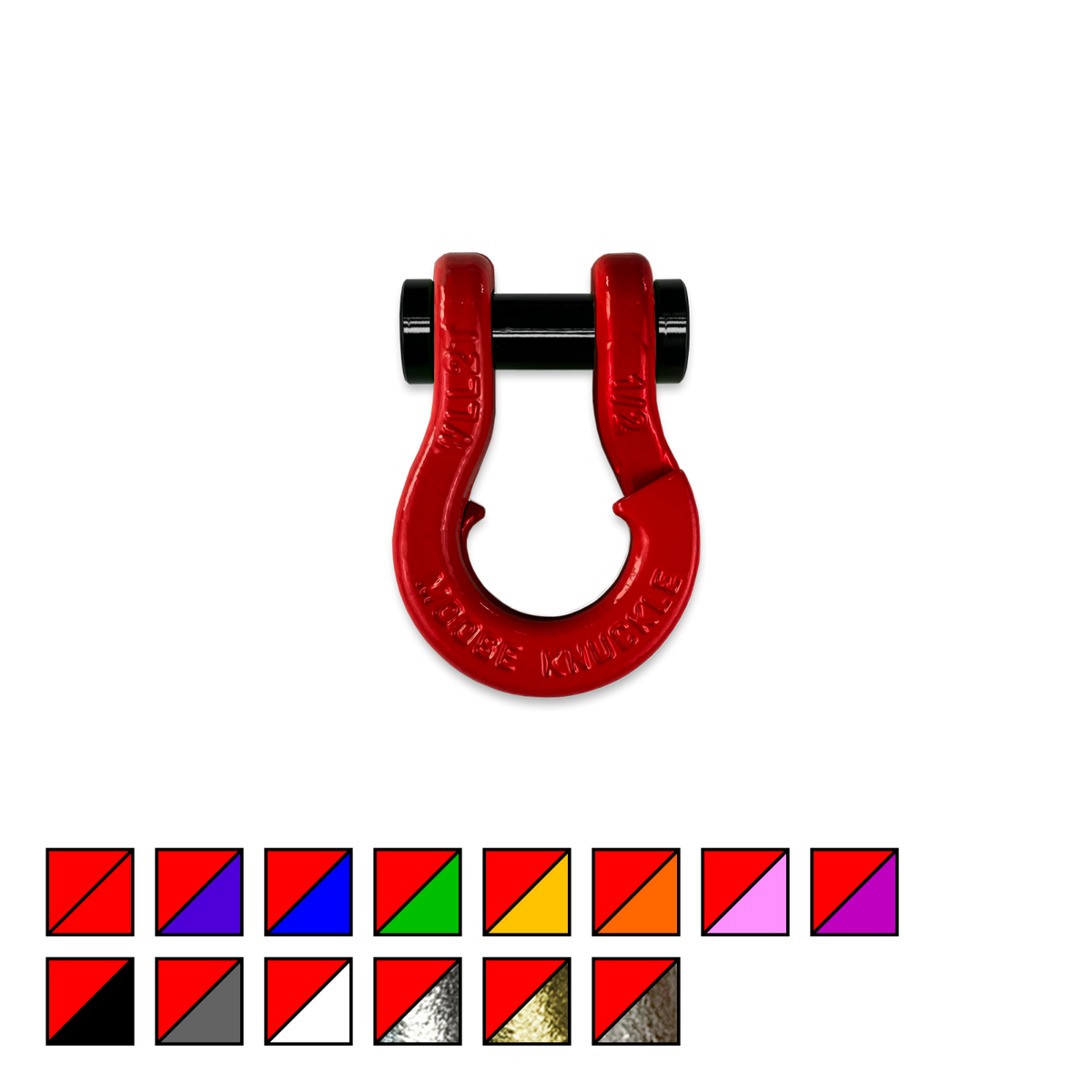 Jowl SxS Recovery Split Shackle 1/2 Flame Red Moose Knuckle Offroad