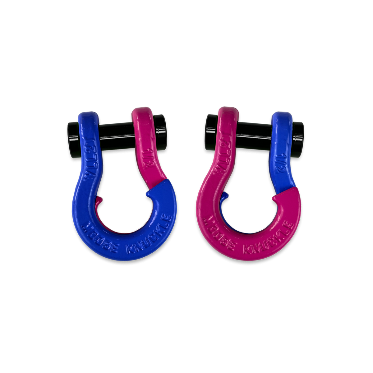 Jowl SxS Recovery Split Shackle 1/2 Blue Balls Moose Knuckle Offroad