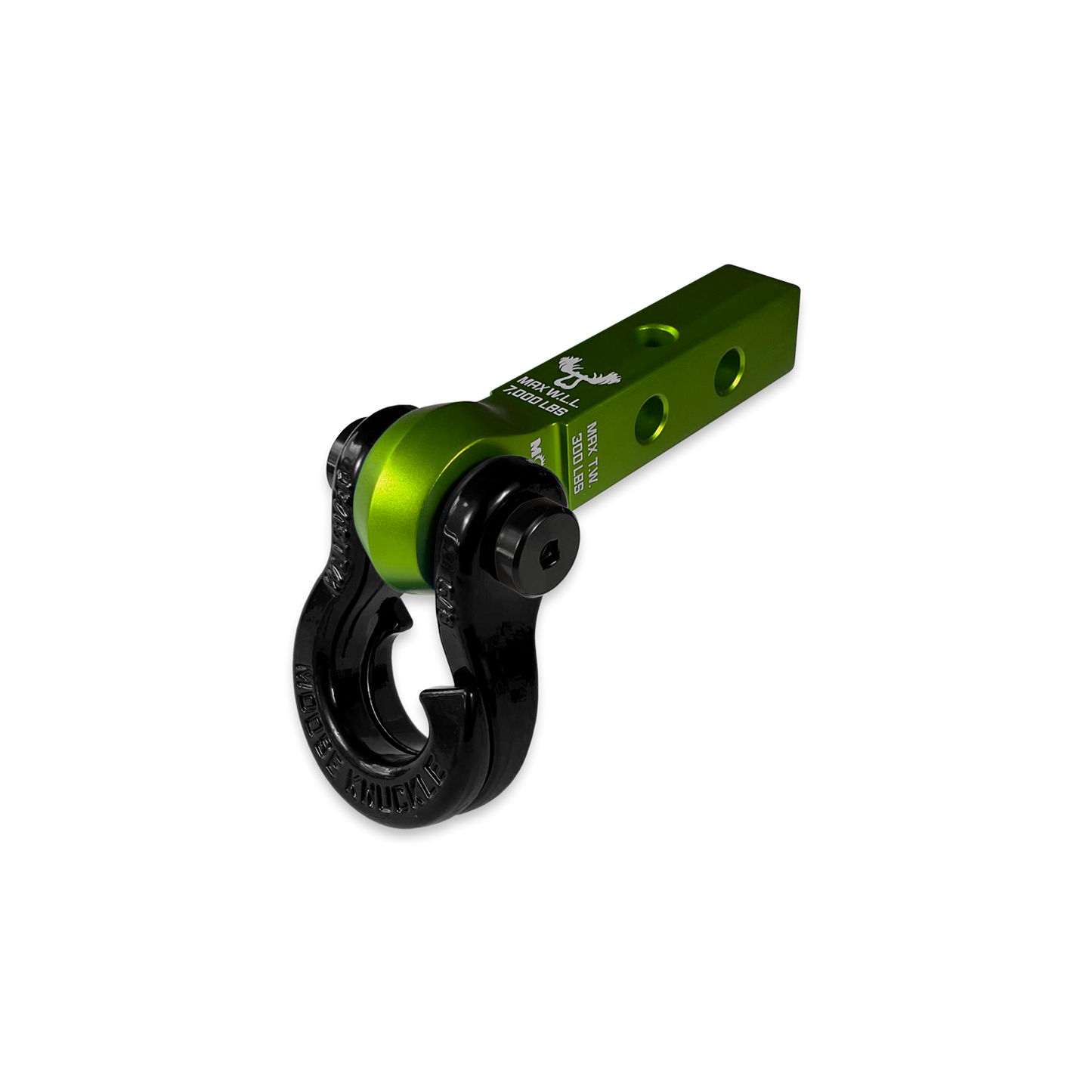 Jowl 5/8 Split Shackle and Mohawk 1.25 Receiver Combo Bean Green Moose Knuckle Offroad