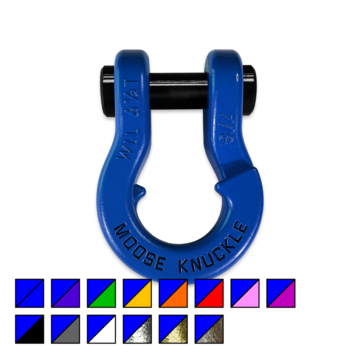 Jowl Recovery Split Shackle 7/8 Blue Balls Moose Knuckle Offroad