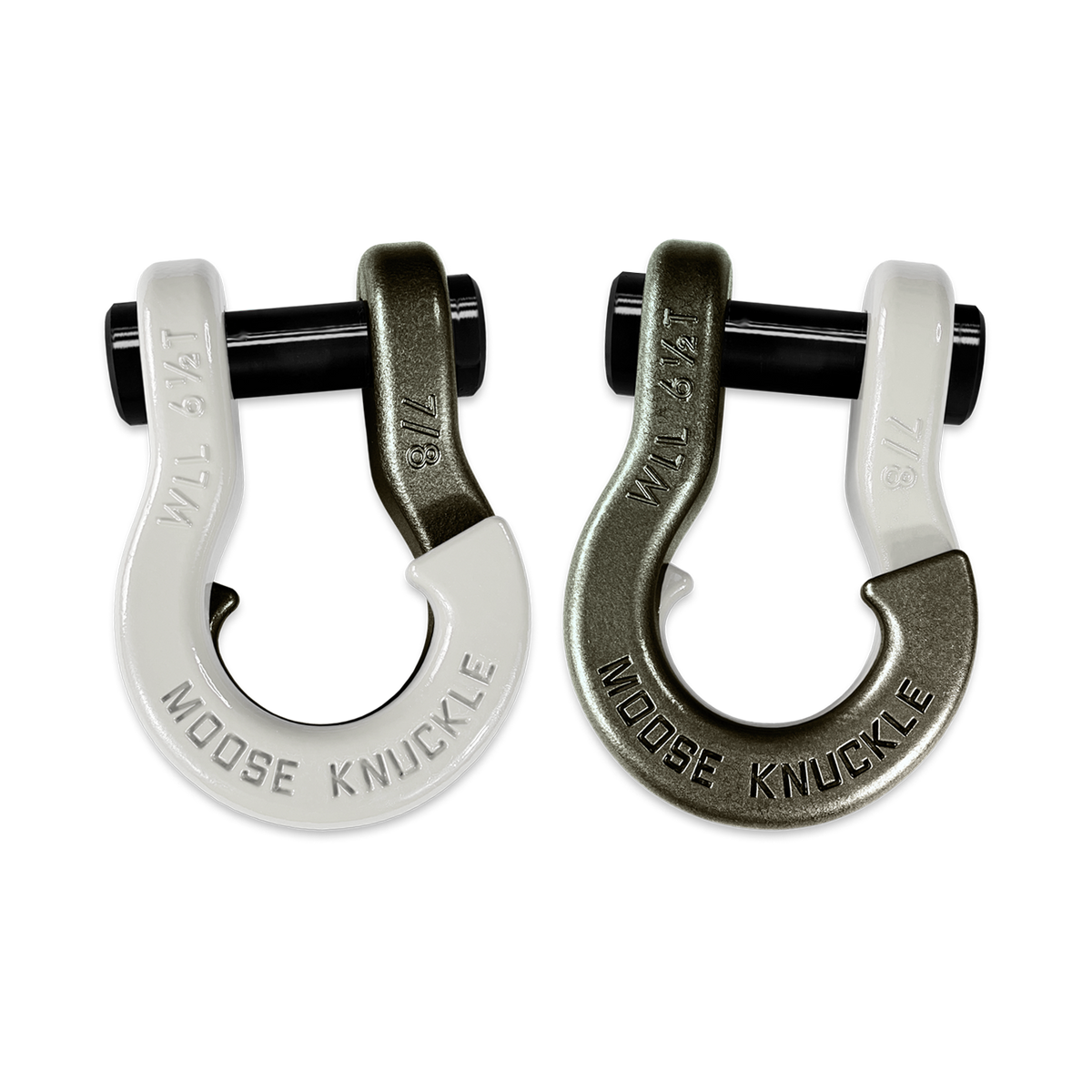 Jowl Recovery Split Shackle 7/8 Pure White Moose Knuckle Offroad