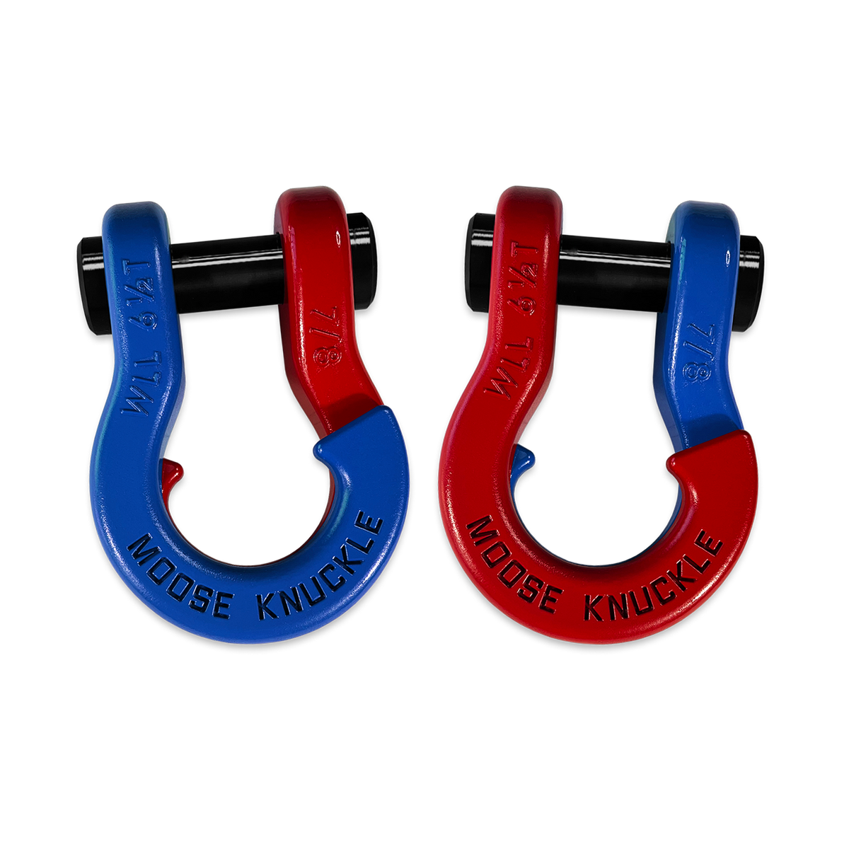 Jowl Recovery Split Shackle 7/8 Blue Balls Moose Knuckle Offroad
