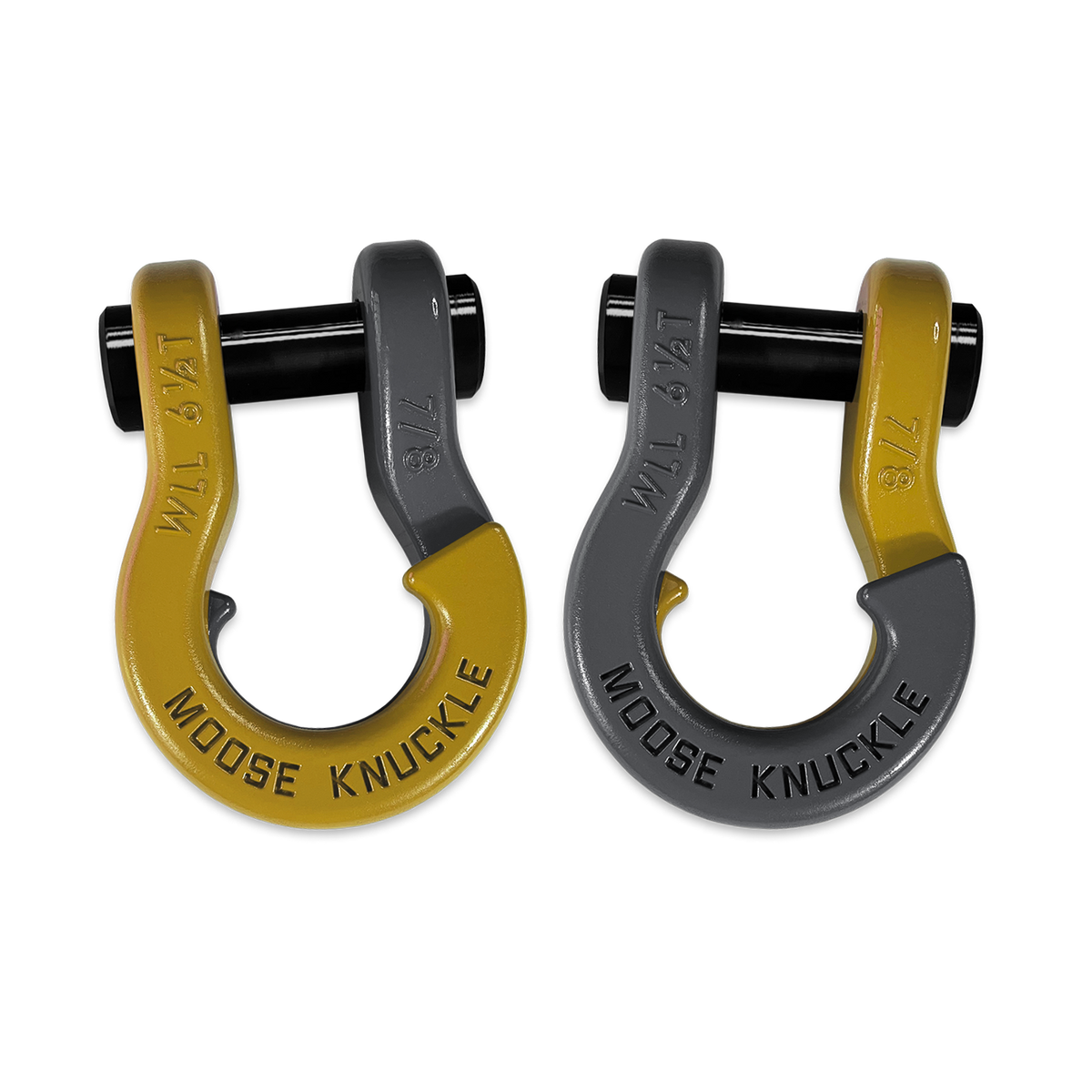 Jowl Recovery Split Shackle 7/8 Detonator Yellow Moose Knuckle Offroad