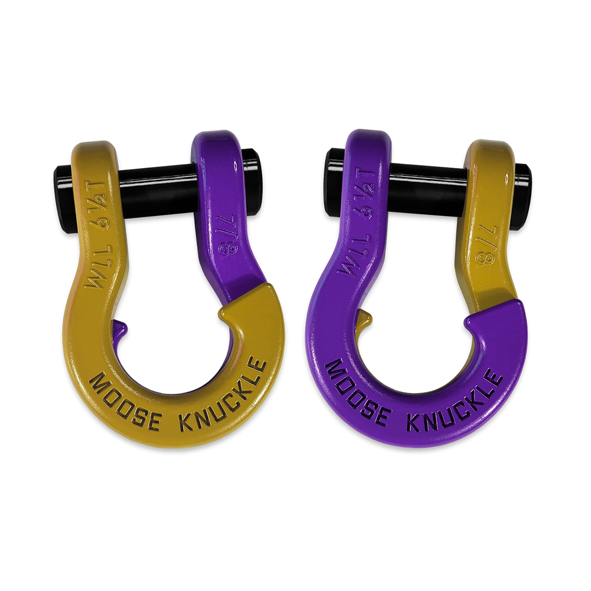 Jowl Recovery Split Shackle 7/8 Detonator Yellow Moose Knuckle Offroad