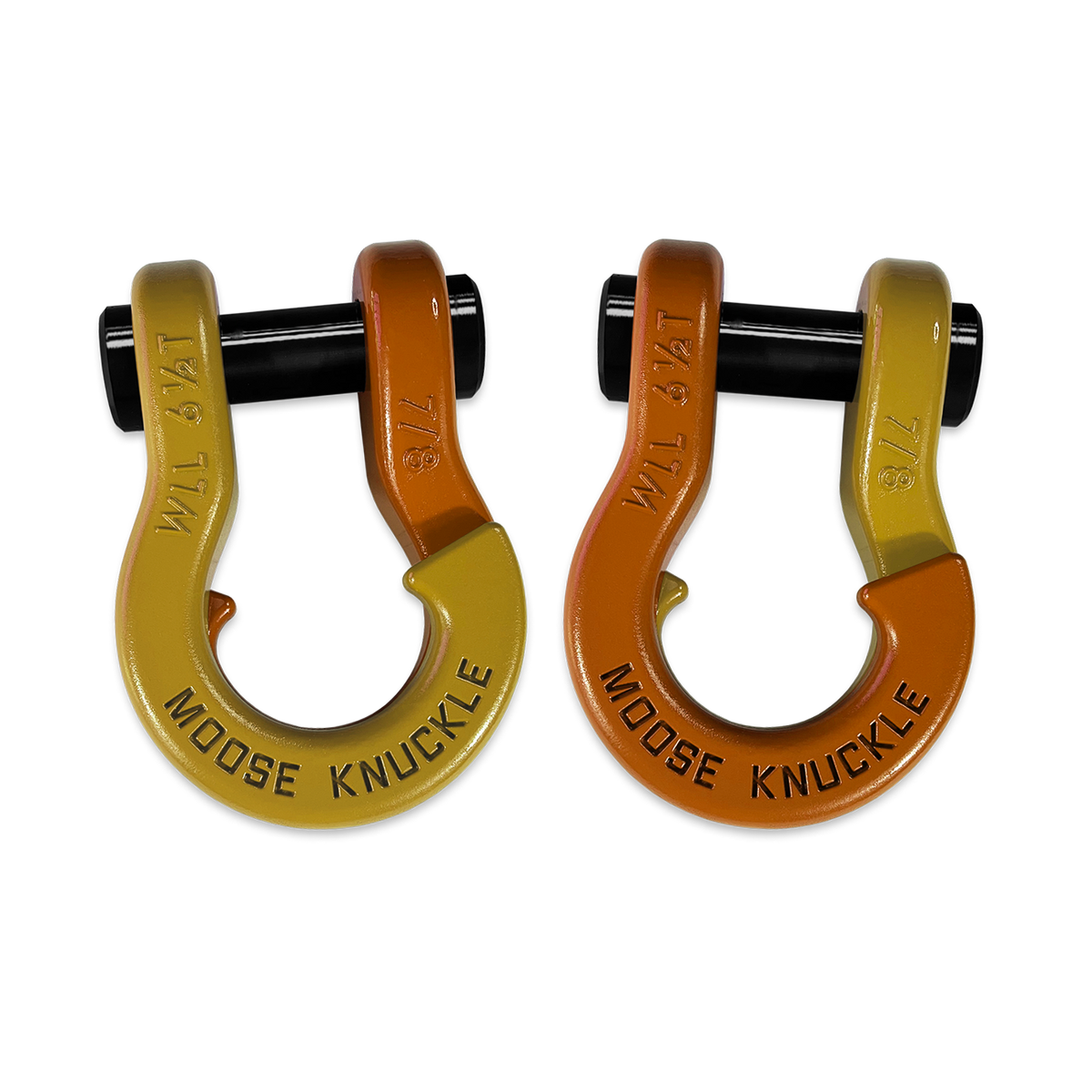Jowl Recovery Split Shackle 7/8 Detonator Yellow Moose Knuckle Offroad