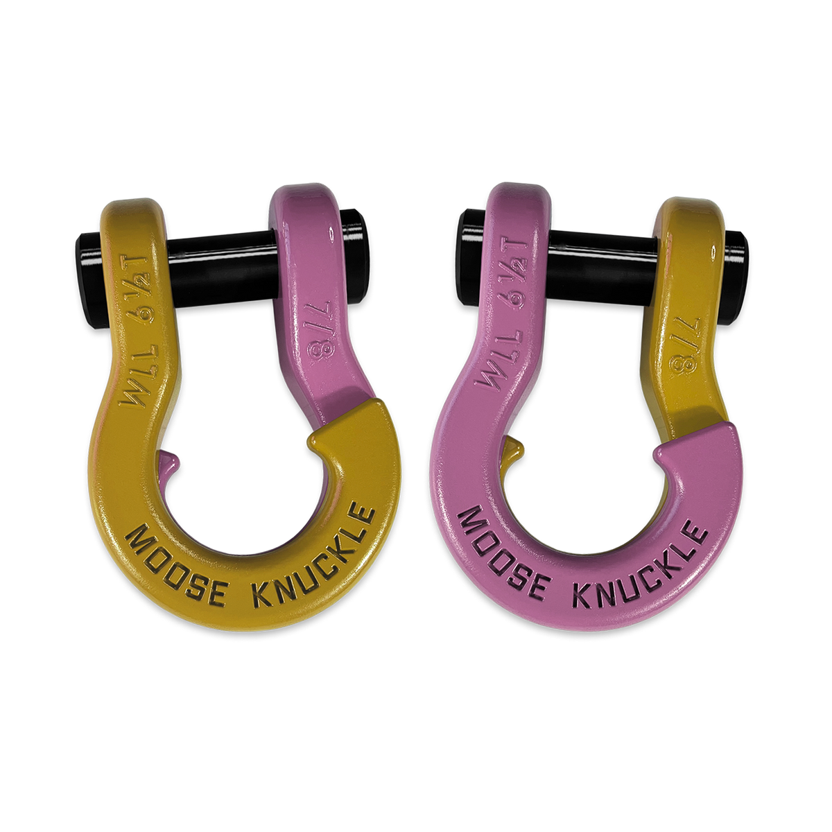 Jowl Recovery Split Shackle 7/8 Detonator Yellow Moose Knuckle Offroad