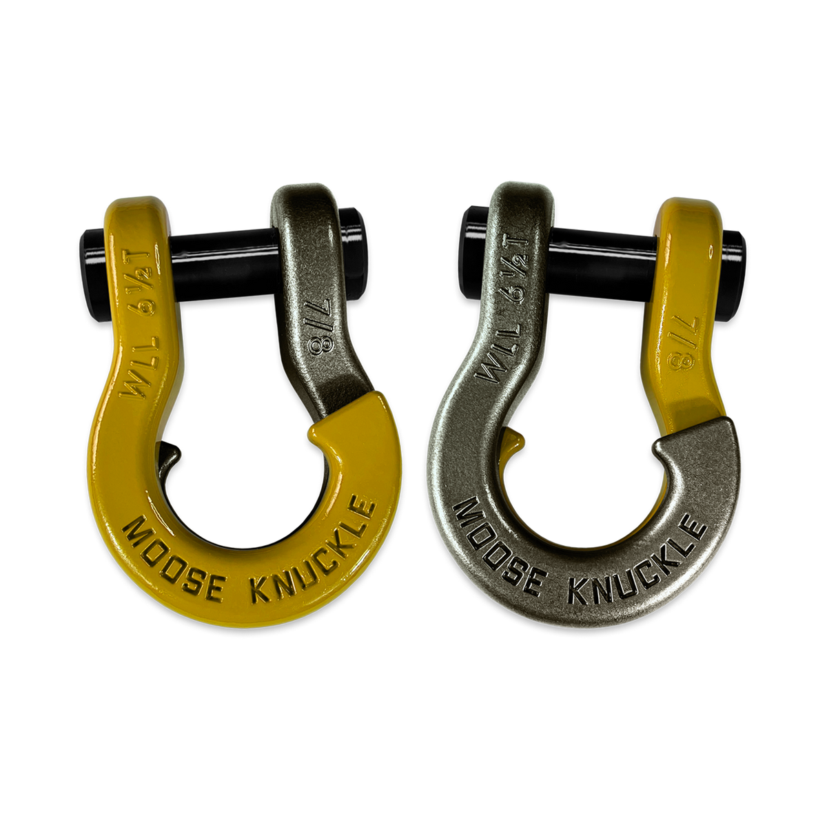 Jowl Recovery Split Shackle 7/8 Detonator Yellow Moose Knuckle Offroad