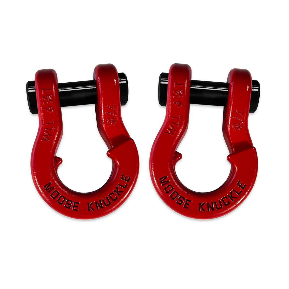 Jowl Recovery Split Shackle 7/8 Flame Red Moose Knuckle Offroad