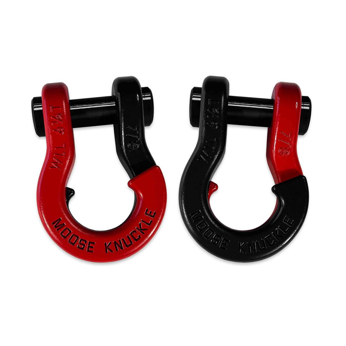 Jowl Recovery Split Shackle 7/8 Flame Red Moose Knuckle Offroad