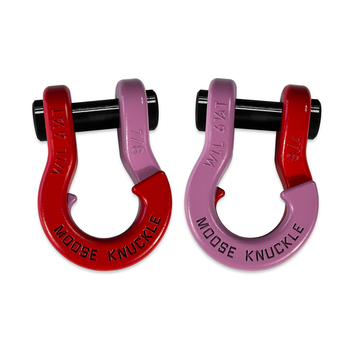 Jowl Recovery Split Shackle 7/8 Flame Red Moose Knuckle Offroad