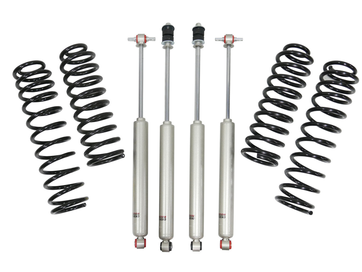2.5 Inch Front 2.5 Inch Rear Lift Springs w/Shocks 18-UP Wrangler JL No 392 or 4XE