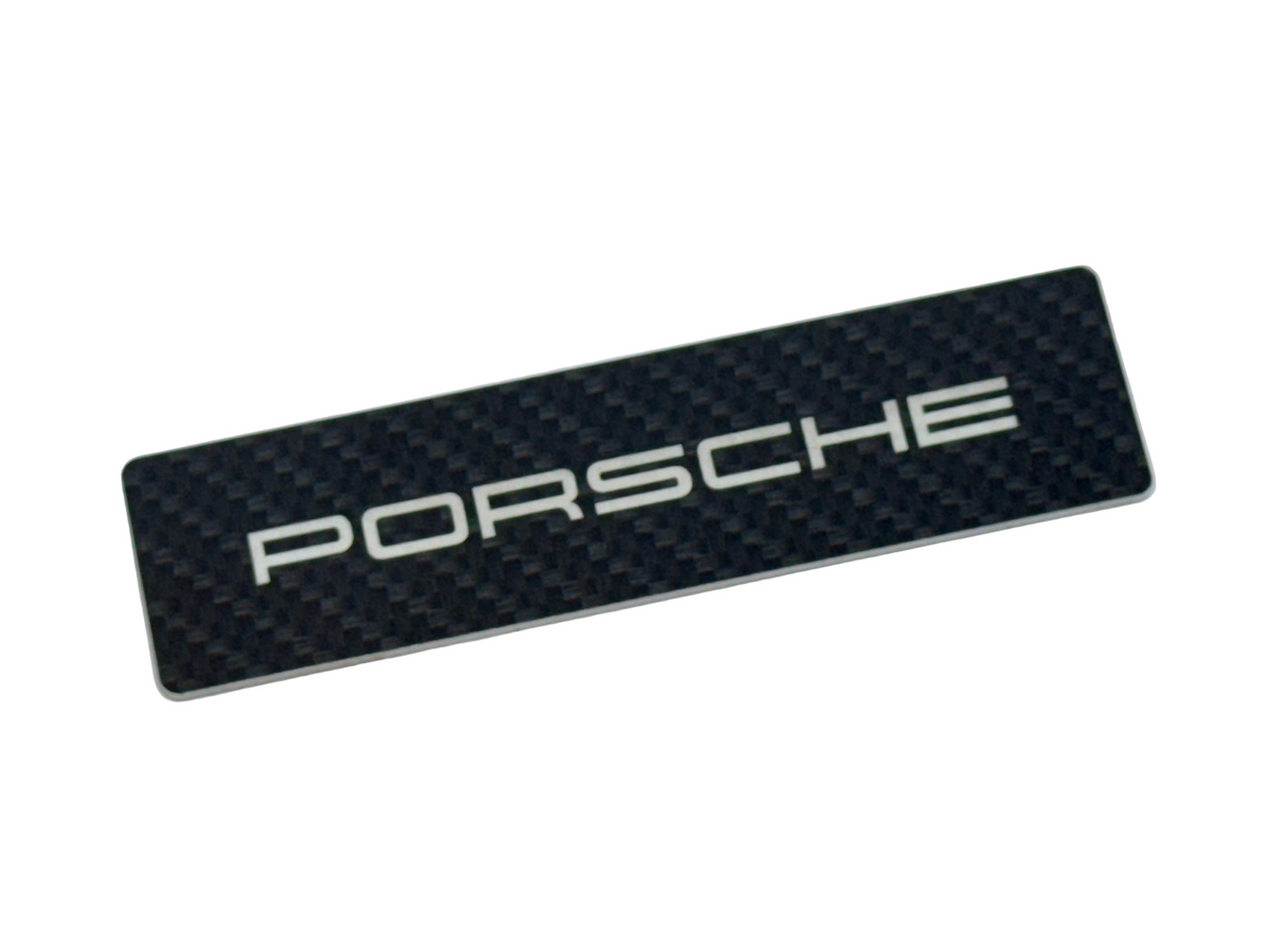 Porsche Logo Emblem for Weathertech All Weather Floor Mats (Single) - Porsche 911 Cayman Cayenne Boxter Macan Taycan