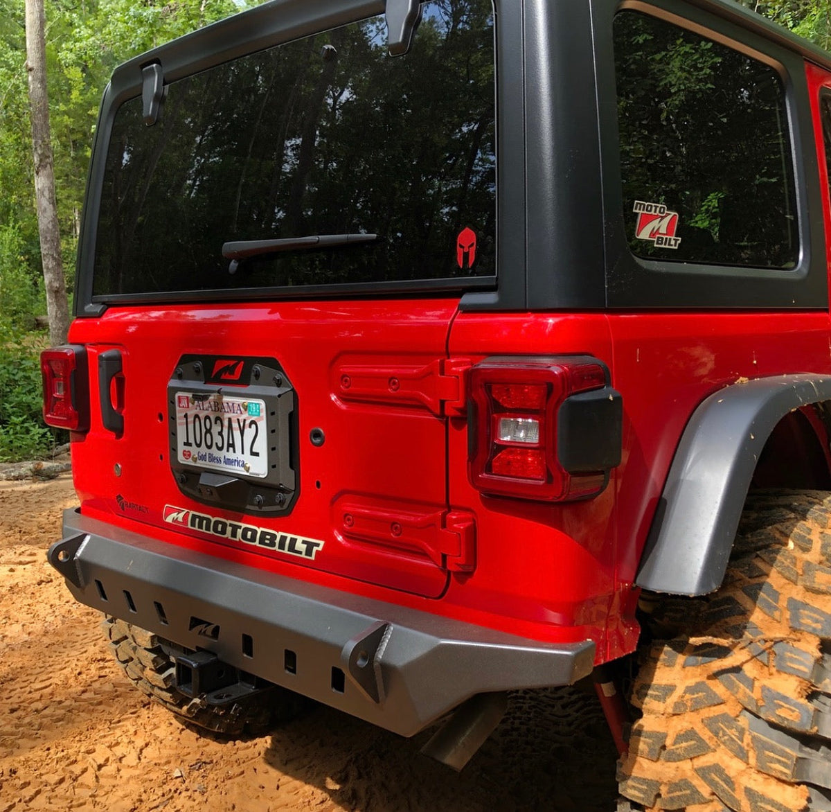 Jeep JL Rear Bumper Crusher No Spare 2018-Pres Wrangler JL Motobilt - MB1079