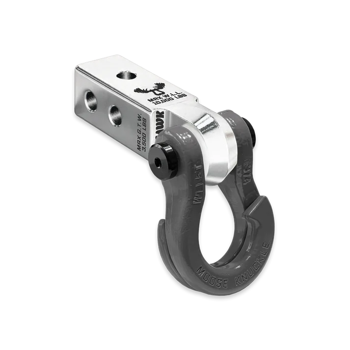 Jowl 3/4 Split Shackle and Mohawk 2.0 Receiver Combo Atomic Silver Moose Knuckle Offroad