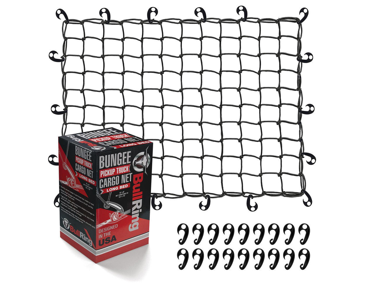Bungee Pickup Truck Cargo Net - Long Bed PRP Seats