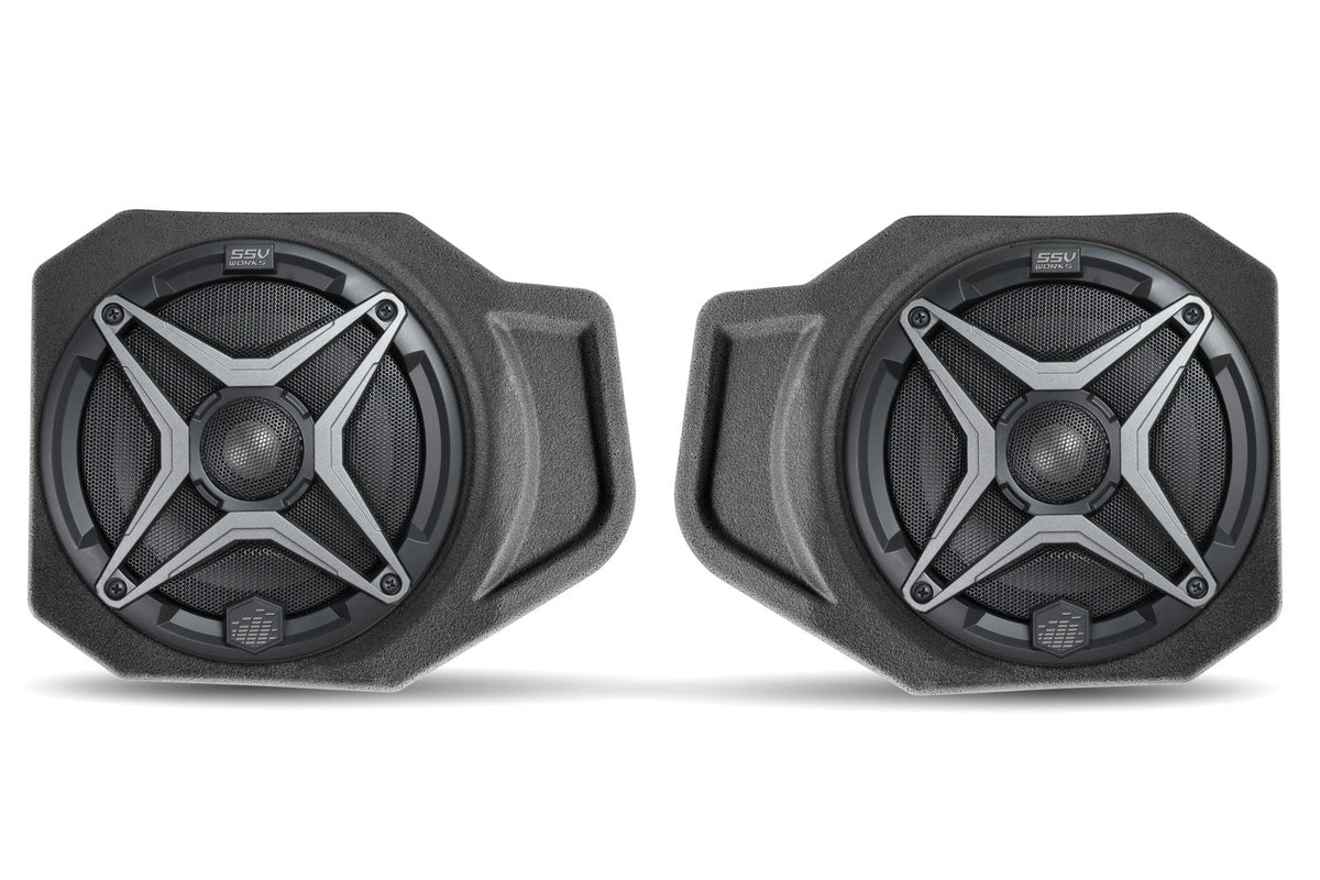 SSV Works 6.5" Front Speaker Pods for 2018-2024 Polaris Ranger XP 1000