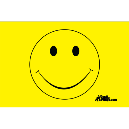 Yellow Smiley Face 3x5 Grommet Whip Flag