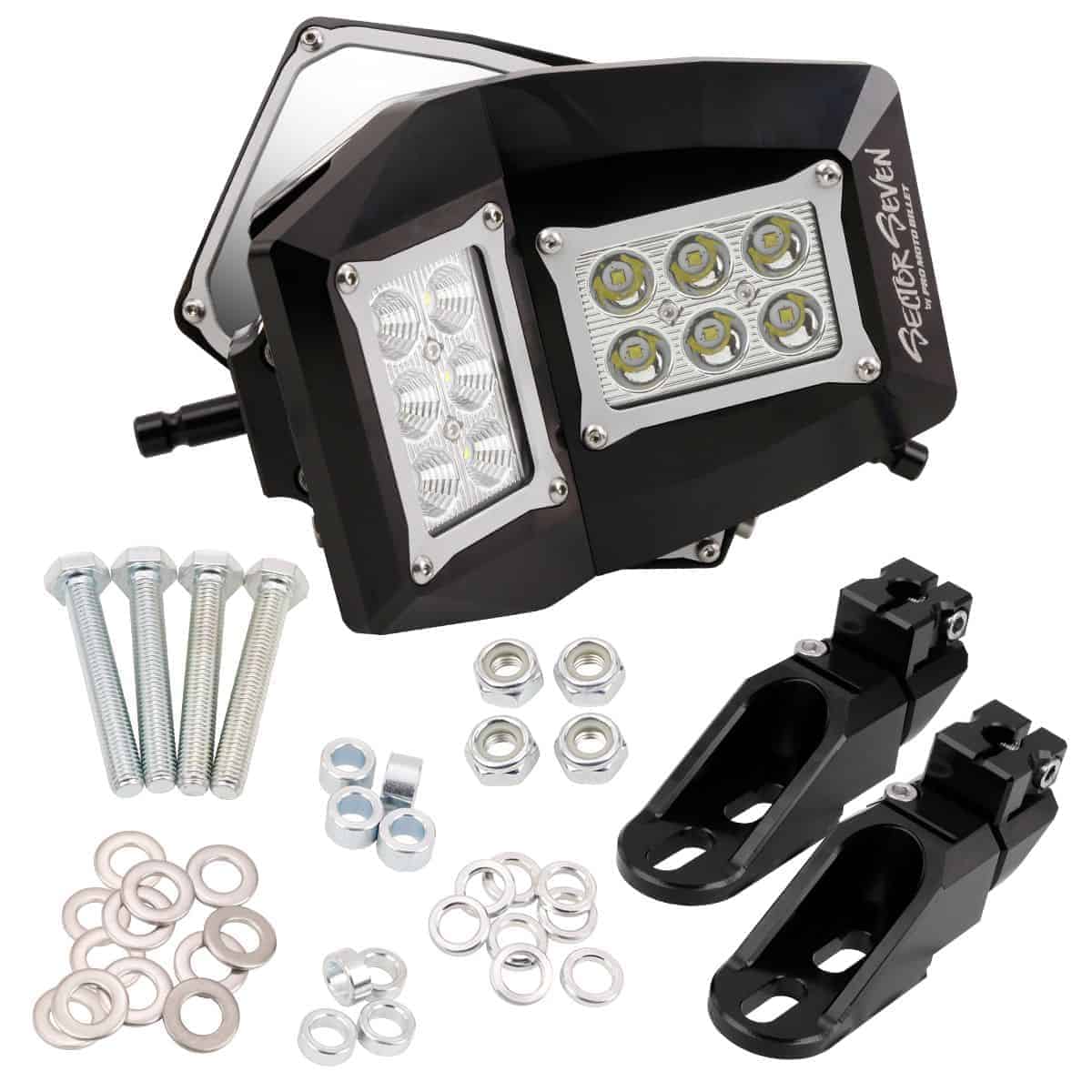 Sector Seven Spectrum LED Light Mirrors With Bung Mount - Model Specific