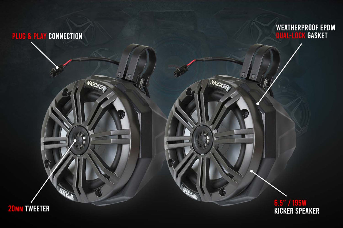 SSV Works Universal 6.5in Cage-Mounted Speaker Pods