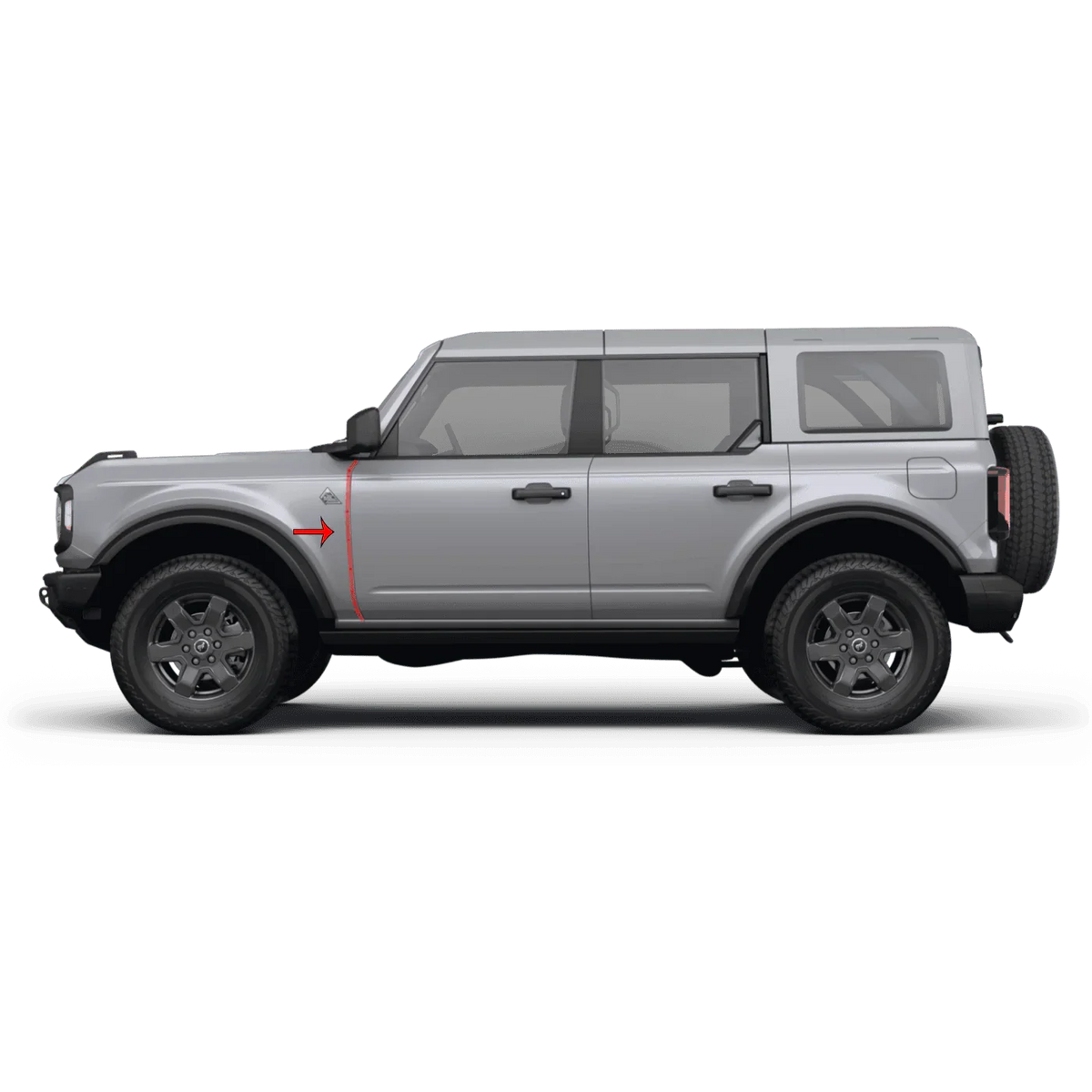 eXpert Front Door Removal Fender Protection Film (Clear PPF) - 2021+ Bronco